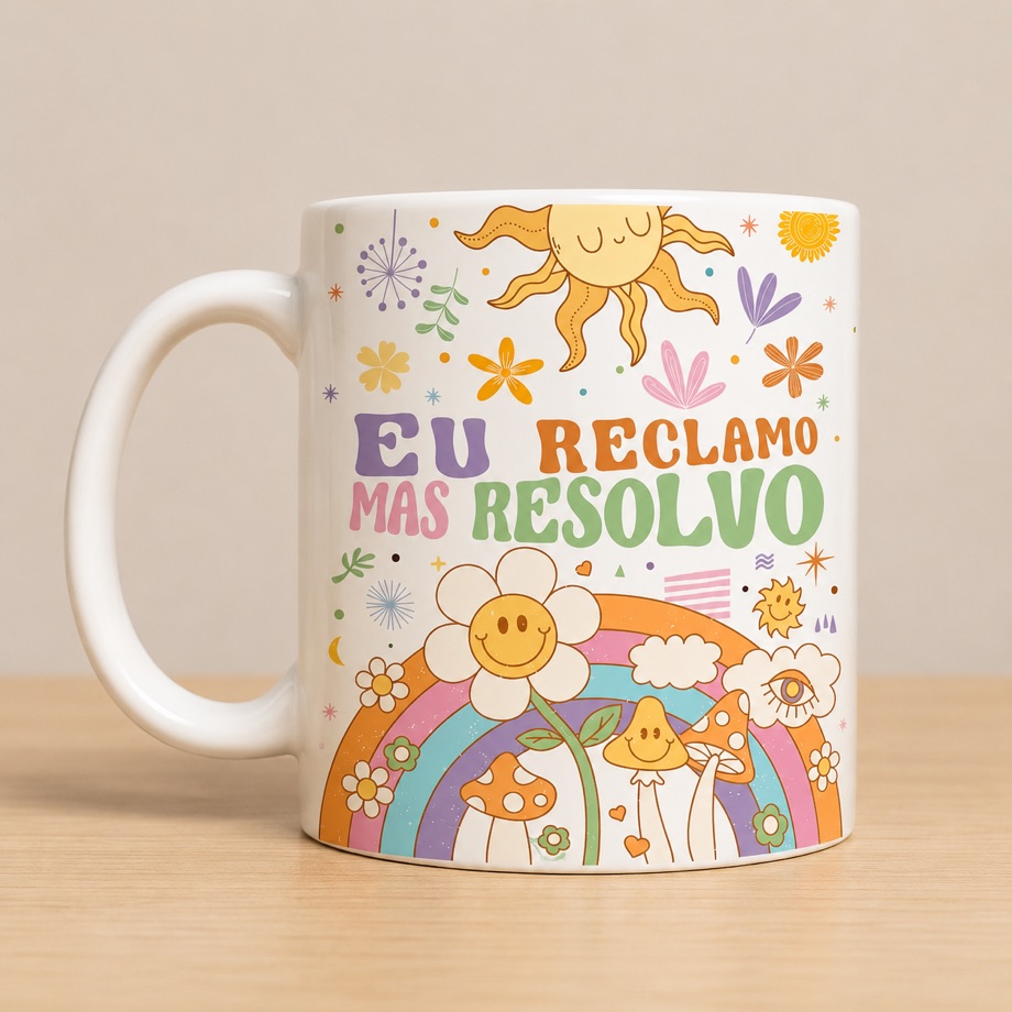 Caneca personalizada CupSpace — Estampas coloridas e divertidas