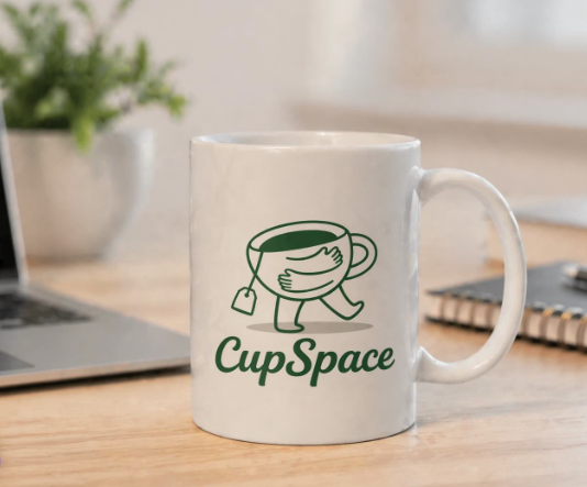 Caneca personalizada CupSpace com arte impressa